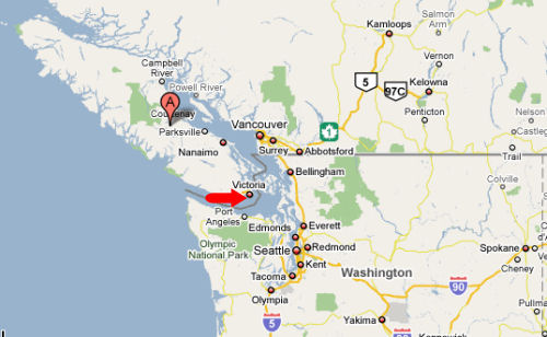 Map of Victoria BC | Vancouver Island Map | Victoria BC Information